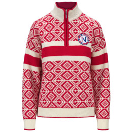 Damenpullover Dale of Norway Cortina 2026 Fem. Sweater rot/weiß Raspberry Offwhite