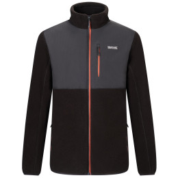 Herren Funktions-Sweatshirt Regatta Morran WR fleece schwarz/orange Blk(BurntHn)