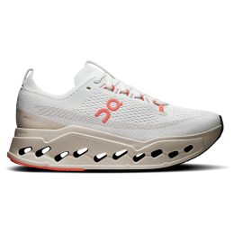 Damen Laufschuhe On Running Cloudsurfer Max beige/rot Ivory/Salmon