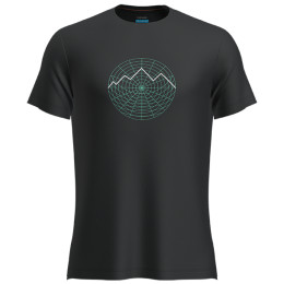 Herren-Funktionsshirt Icebreaker Men Merino 125 Cool-Lite™ Sphere III SS Tee Vision Grid schwarz Black