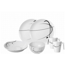 Geschirrset Brunner Set tête-à-tête Serenade 8 pcs weiß
