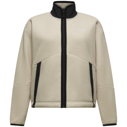 Damen-Sweatshirt Salewa Fanes Jacket Fz W weiß oatmeal