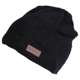 Herrenmütze Sherpa Janus Merino schwarz mel black