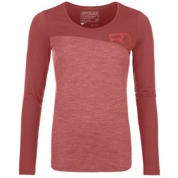 Damen-Funktionsshirt Ortovox W's 150 Cool Logo LS rot Blush