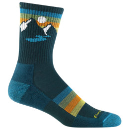 Herrensocken Darn Tough Sunset Ridge Micro Crew blau bottle