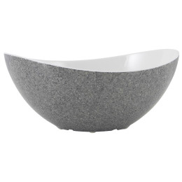 Schüssel Gimex Salad bowl Granite grey grau