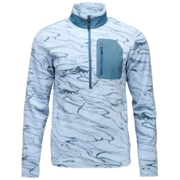 Herren-Sweatshirt Black Diamond Rift HZ Fleece Jacket hellblau Relief-Fog Blue-Midnight Blue