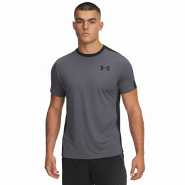 Herren-T-Shirt Under Armour Hg Wordmark Ss schwarz Castlerock/Black/White