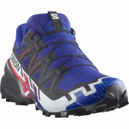 Herrenschuhe Salomon Speedcross 6 Gore-Tex Equipe blau/rot Surf The Web / Fiery Red / White