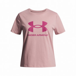 Kinder-T-Shirt Under Armour BIG LOGO SS-PNK hellrosa Pink