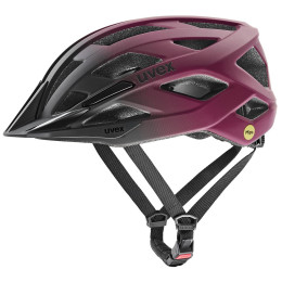 Fahrradhelm Uvex I-Vo 2 Mips lila/schwarz cranberry - black matt