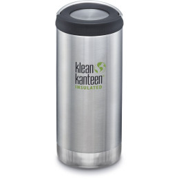 Thermoflasche Klean Kanteen TKWide Loop Cap 12 oz silber