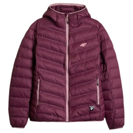 Damen-Hybridjacke 4F Down Jacket F0895 weinfarbe Dark Pink