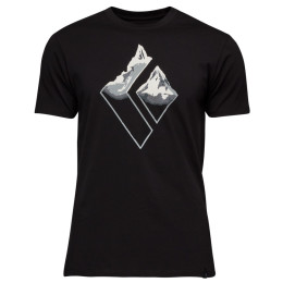Herren-T-Shirt Black Diamond Mountain Logo SS Tee schwarz Black