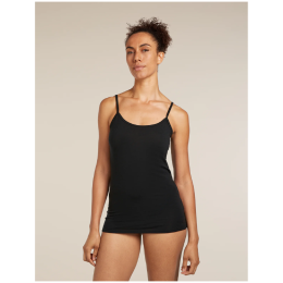Damenunterhemd Icebreaker Merino 150 Siren Cami schwarz BLACK