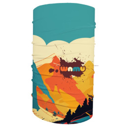 Kinder-Multifunktionstuch WAMU Mountain Bike orange