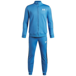 Trainingsanzug Under Armour UA B Icon Knit Tracksuit Aegean Blue blau Aegean Blue / / White