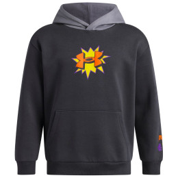 Kinder-Sweatshirt Under Armour UA B Rival FLC Graphics Hd Anthracite grau Anthracite / Titan Gray / Outrageous Orange