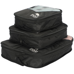 Reise-Organizer Zulu Compression Cube Set schwarz black