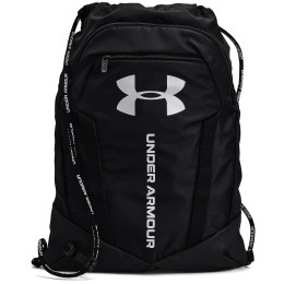 Rucksack Under Armour Undeniable Sackpack schwarz Black / Black / Metallic Silver