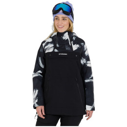 Damen Skijacke Fundango Fayette ECO Anorak schwarz/weiß black injun