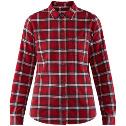 Damenhemd Fjällräven Övik Flannel Shirt W rot Deep Red