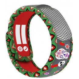 Repellent Para'Kito Dětský náramek proti komárům grau Lebky