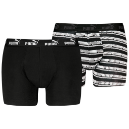 Herren-Boxershorts Puma Elements Striped Boxers 2P