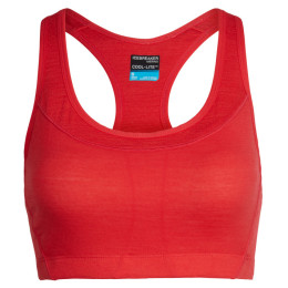 Büstenhalter Icebreaker Wmns Meld Zone Sport Bra rot Ember