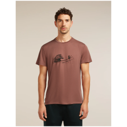 Herren-Funktionsshirt Icebreaker Merino Blend Core SS Tee Canoe Companions ziegel CAROB
