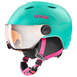 Skihelm Uvex Junior Visor Pro grün Mint