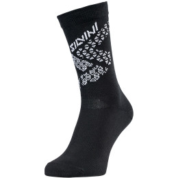 Fahrradsocken Silvini BARDIGA UA1642 schwarz/weiß Blackwhite