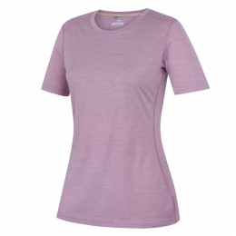 Damen-T-Shirt MOOA Merino Lyolite 150 Short rosa pale orchid