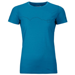 Damen-Funktionsshirt Ortovox W's 120 Tec Mountain T-Shirt blau Heritage Blue