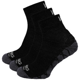 Socken Warg Endurance Merino Mid 3-pack schwarz Black