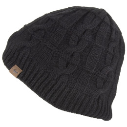 Wasserdichte Mütze SealSkinz WP Cold Weather Cable Knit Beanie schwarz Black