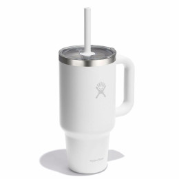 Thermotasse Hydro Flask 32 Oz Travel Tumbler Clear Lid