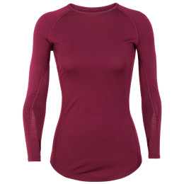 Damen-Funktionsshirt Icebreaker 200 Zone LS Crewe weinfarbe cherry