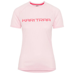 Damen-T-Shirt Kari Traa Ella Tee weiß/rosa Bgum/Bubblegum