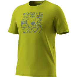 Herren T-Shirt Dynafit Graphic Co T-Shirt M gold 2881 - golden lime/POWDER DAY