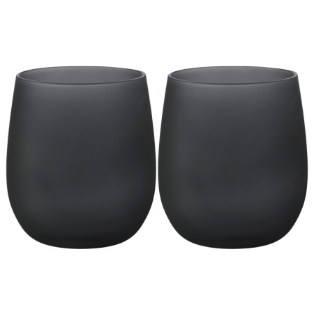 Set Gläser Brunner Waterglass Blacksatin Set - 2ks schwarz