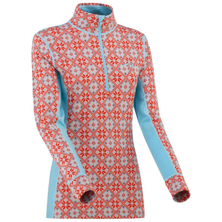 Damen-Funktionsshirt Kari Traa Rose Half Zip blau/orange Apple