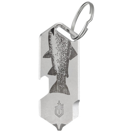 Schlüsselanhänger Gerber Shard DT grau Fish Silver