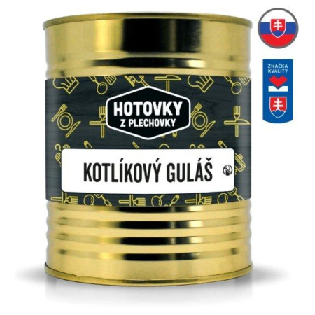 Nahrung Hauptspeise Hotovky z plechovky Kesselgulasch 800ml