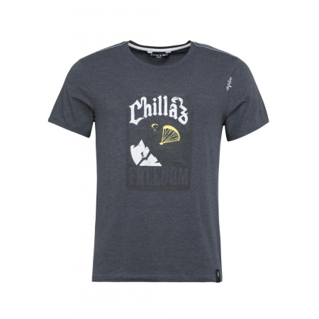 Herren-T-Shirt Chillaz Solstein Freedom schwarz black melange