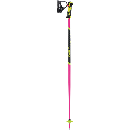 Skistöcke Leki WCR Lite SL 3D rosa/gelb neonpink-black-neonyellow