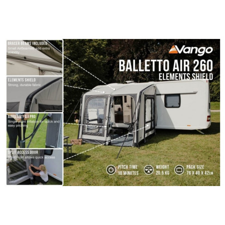 Vorzelt Vango Balletto Air 260 Elements Shield