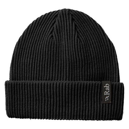 Mütze Rab Perimeter Rolled Beanie schwarz