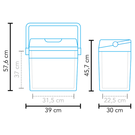 Kühlbox Mestic Thermo electric MTEC-28 AC/DC