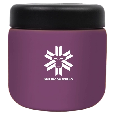 Thermobehälter fürs Essen Snow Monkey Foodie Mini 350 ml dunkellila Plum
